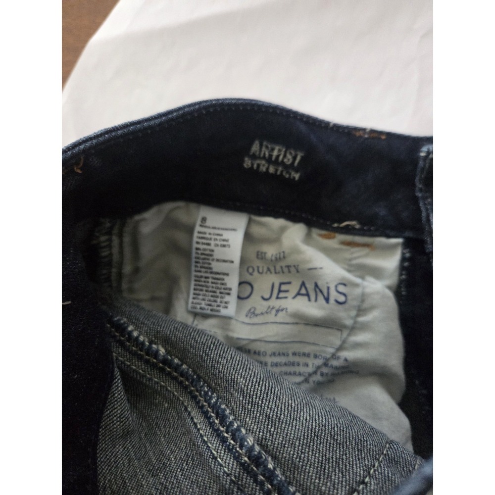 American Eagle Artist Stretch Jeans Women's 8x29.5 Bootcut Flare - Picture 4 of 10